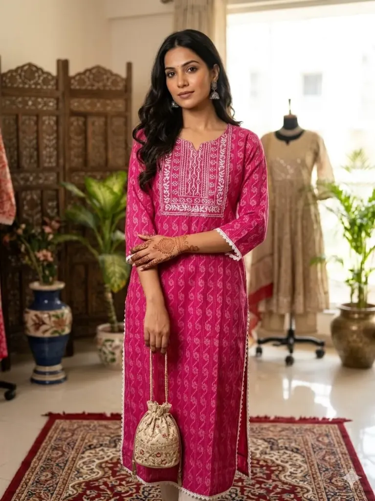 Pink Kurti