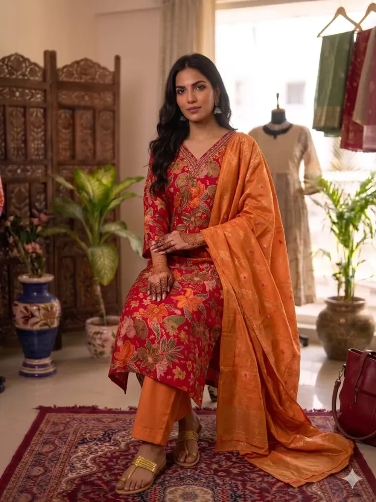 Red n Orange Suit