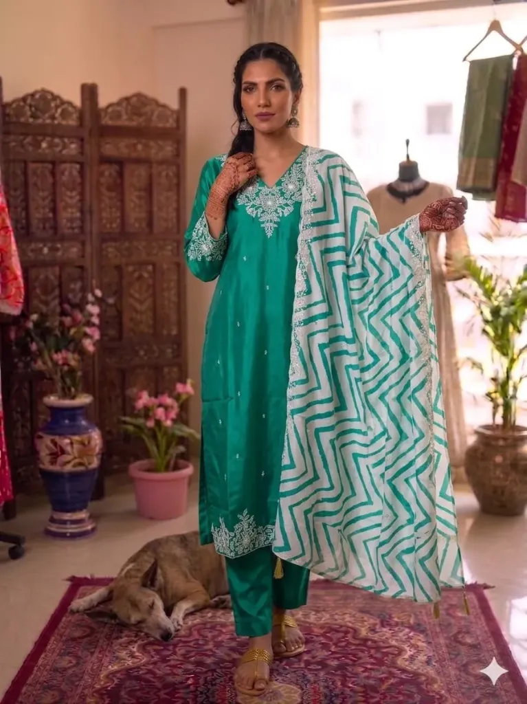 Green glass cloth 3pcs Suit (XL)